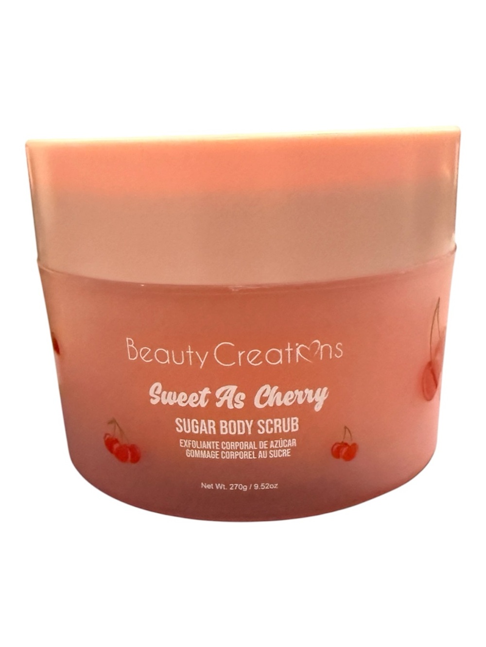 Beauty Creations Sweet As Cherry Sugar Body Scrub - Pink